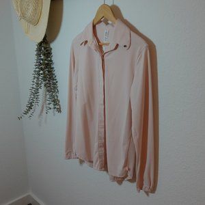 LULULEMON- Light Pink Button Up Sport Jacket